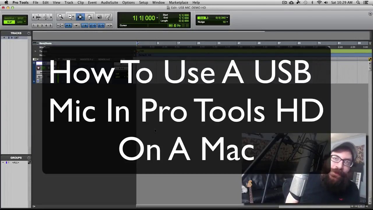 How to setup a usb microphone in pro tools for mac free